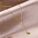 Diamanten hart hanger ketting