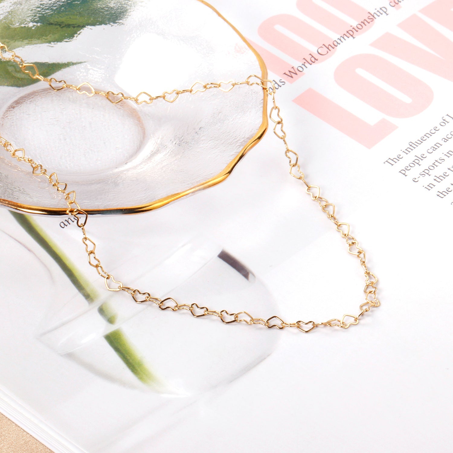 Hartcirkel hanger ketting