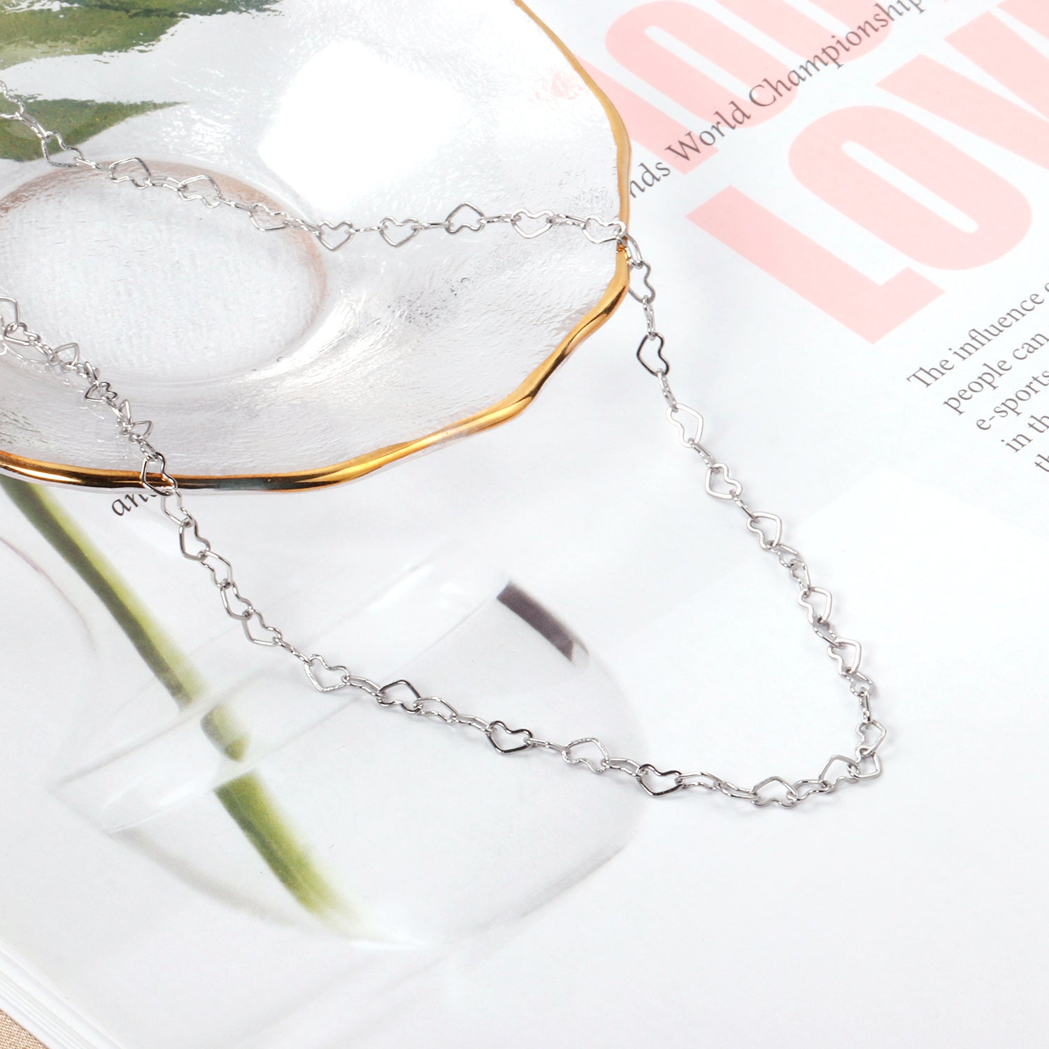 Hartcirkel hanger ketting