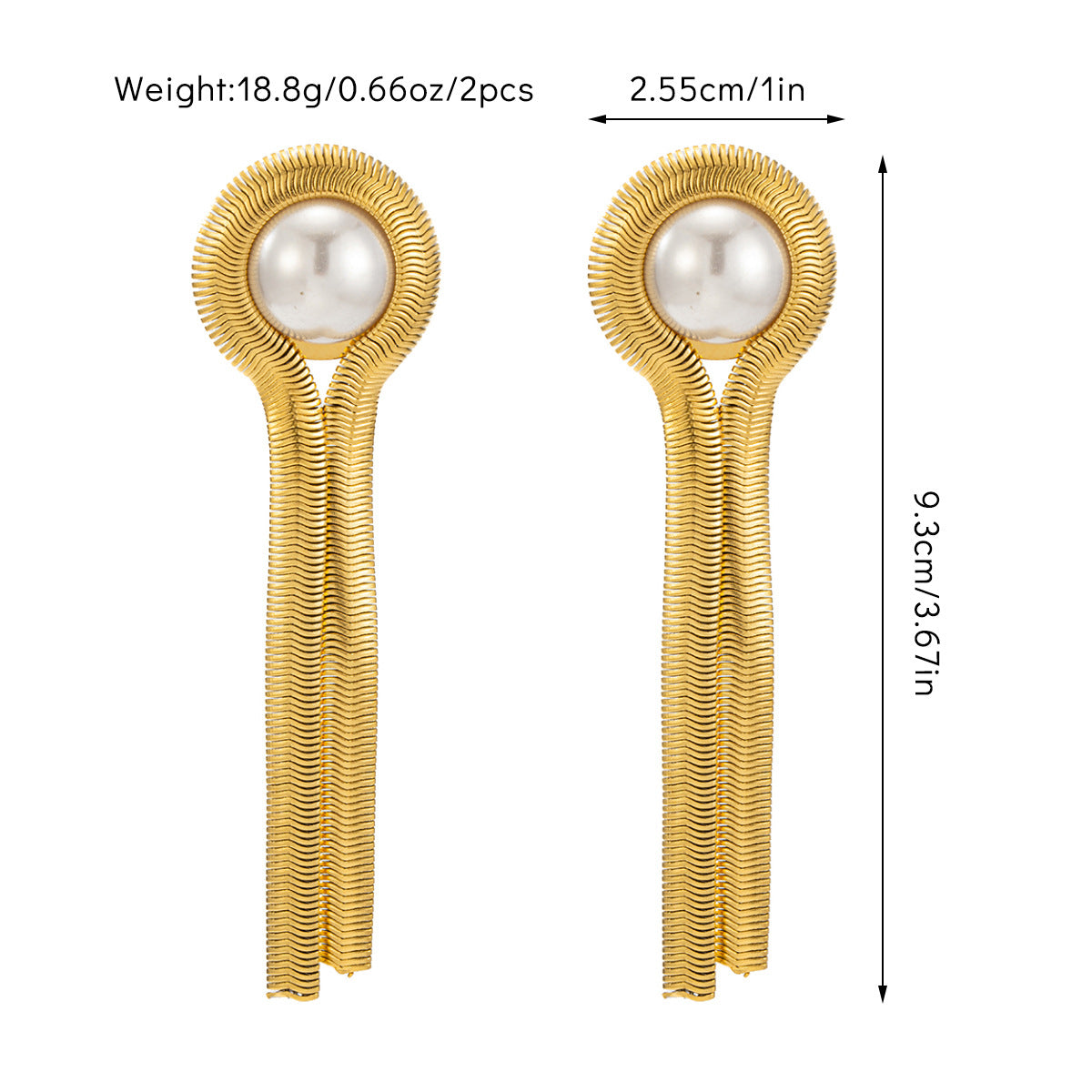 Origineel ontwerp goudkleurige oorbellen