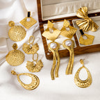 Origineel ontwerp goudkleurige oorbellen