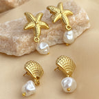 French Vintage Pearl Drop Earrings