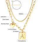 Gotische meerlaagse slangenkristal ketting 