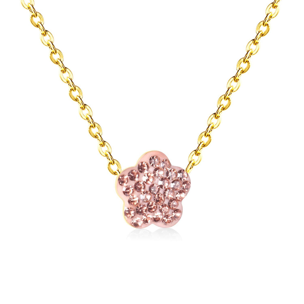 Bloemenklei hanger ketting