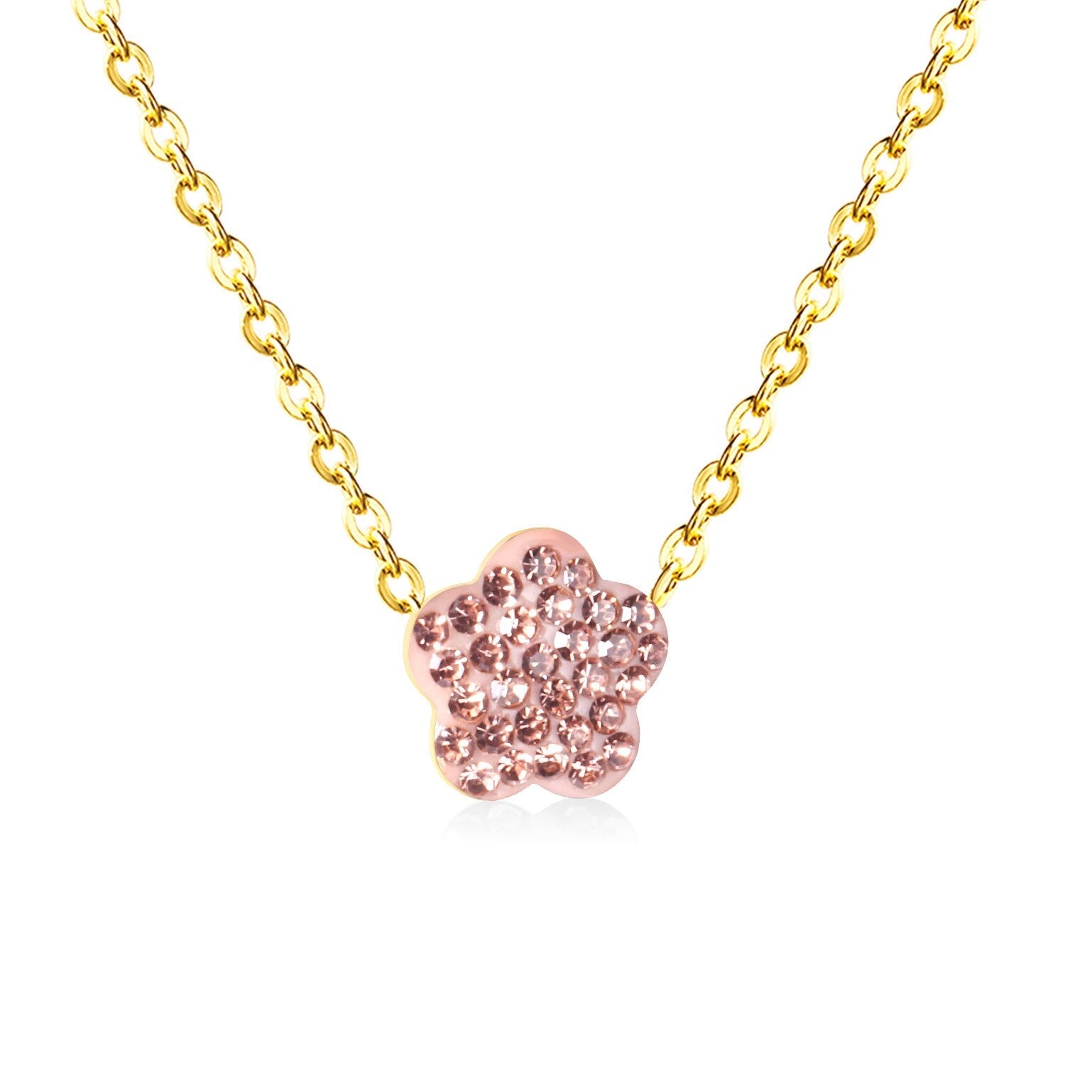 Bloemenklei hanger ketting