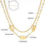 Gotische meerlaagse slangenkristal ketting 