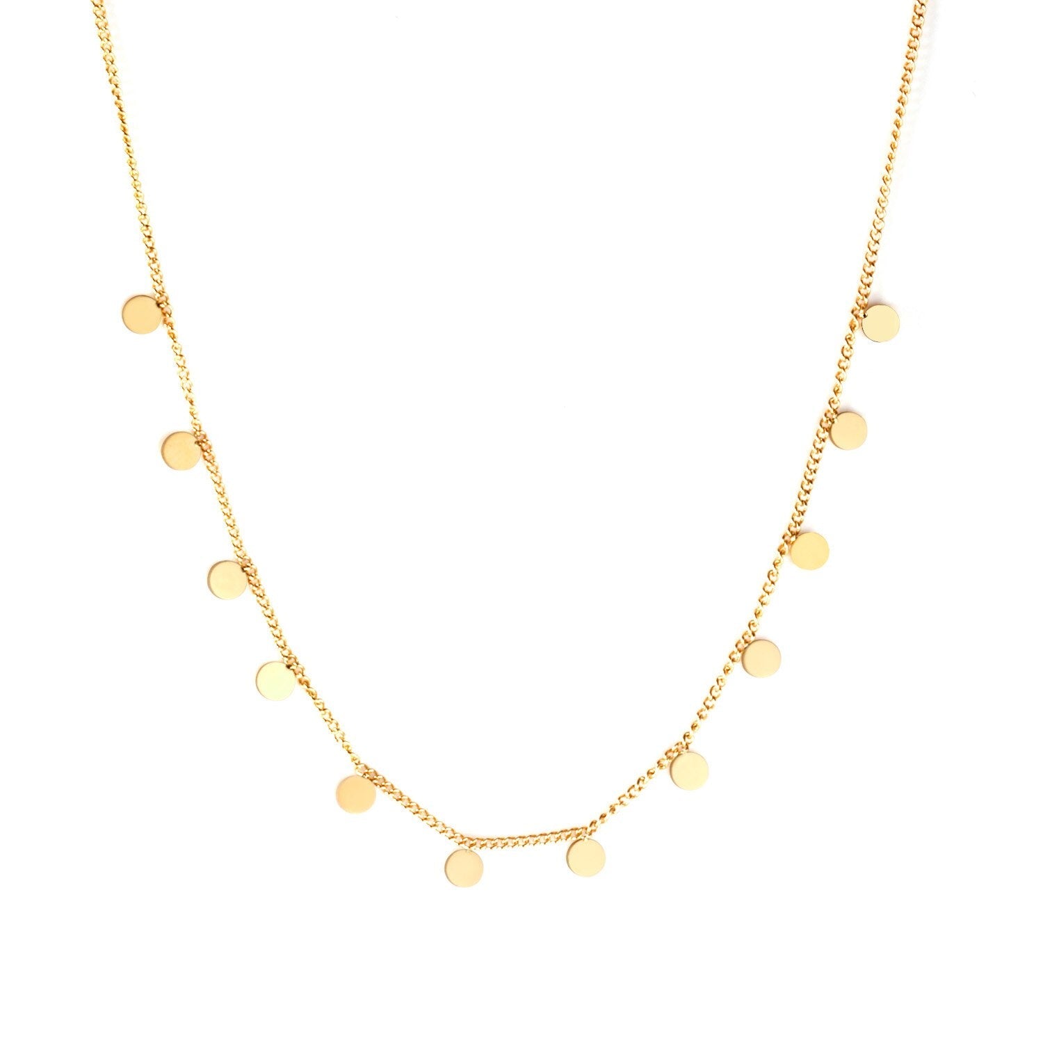 Trendy vergulde collier ketting 