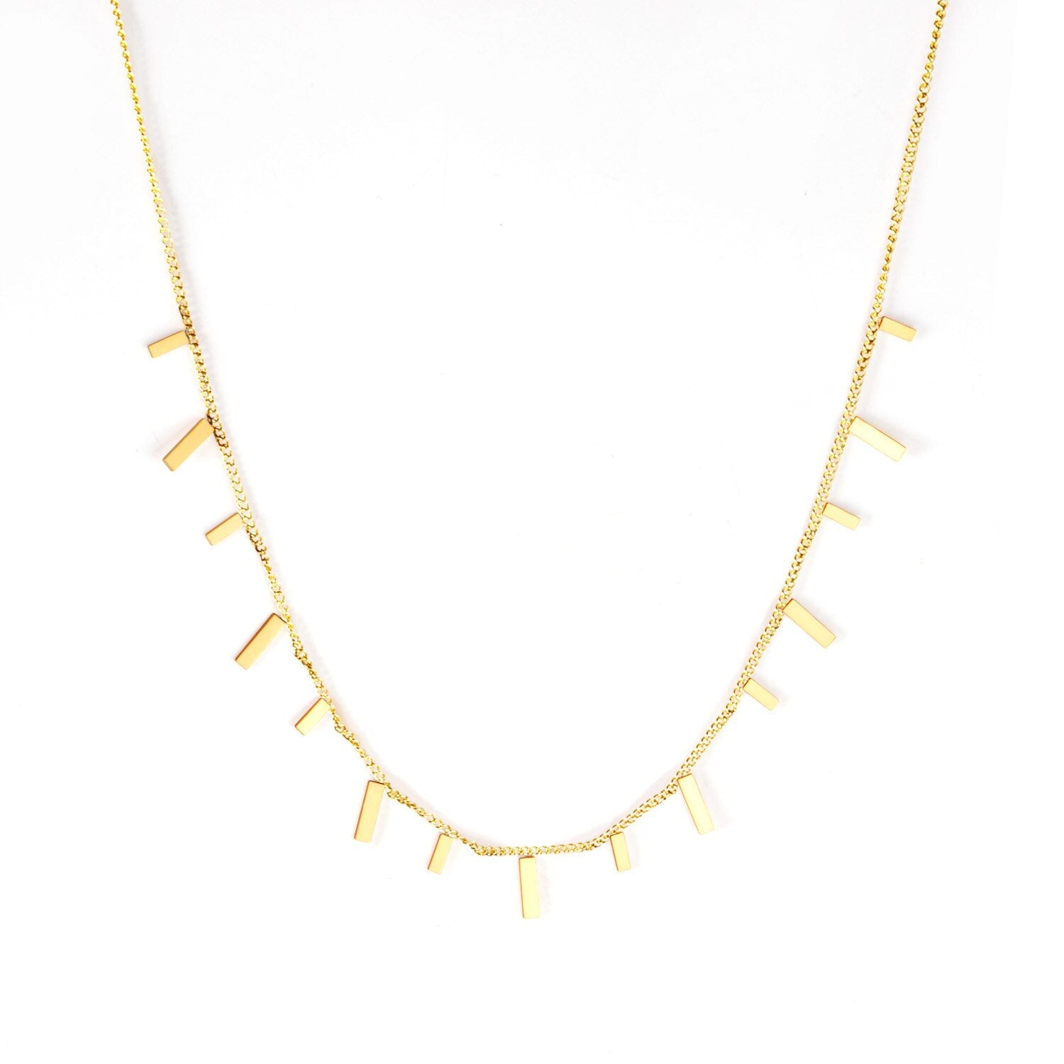 Trendy vergulde collier ketting 