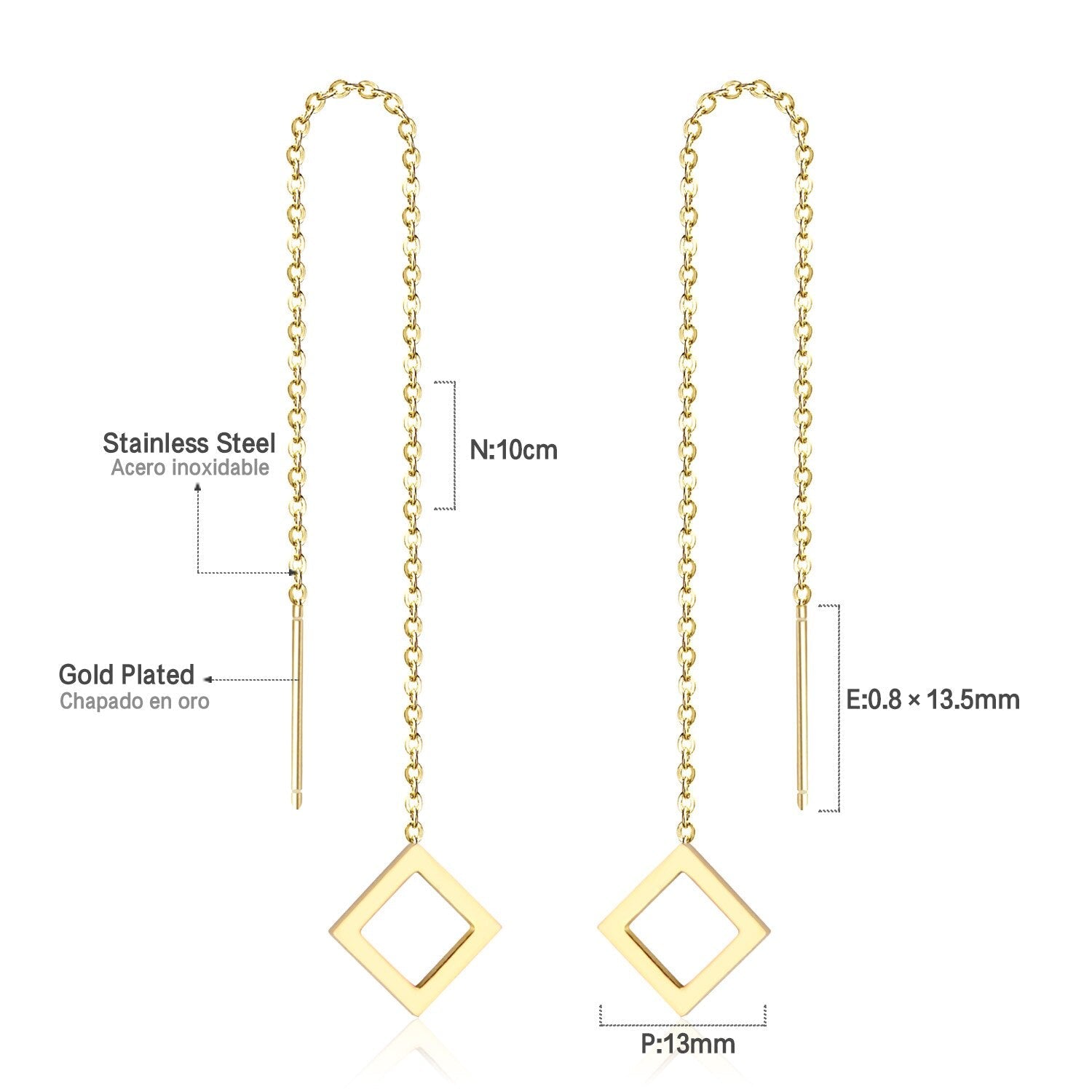 Koreaanse statement lange kwast oorbellen 