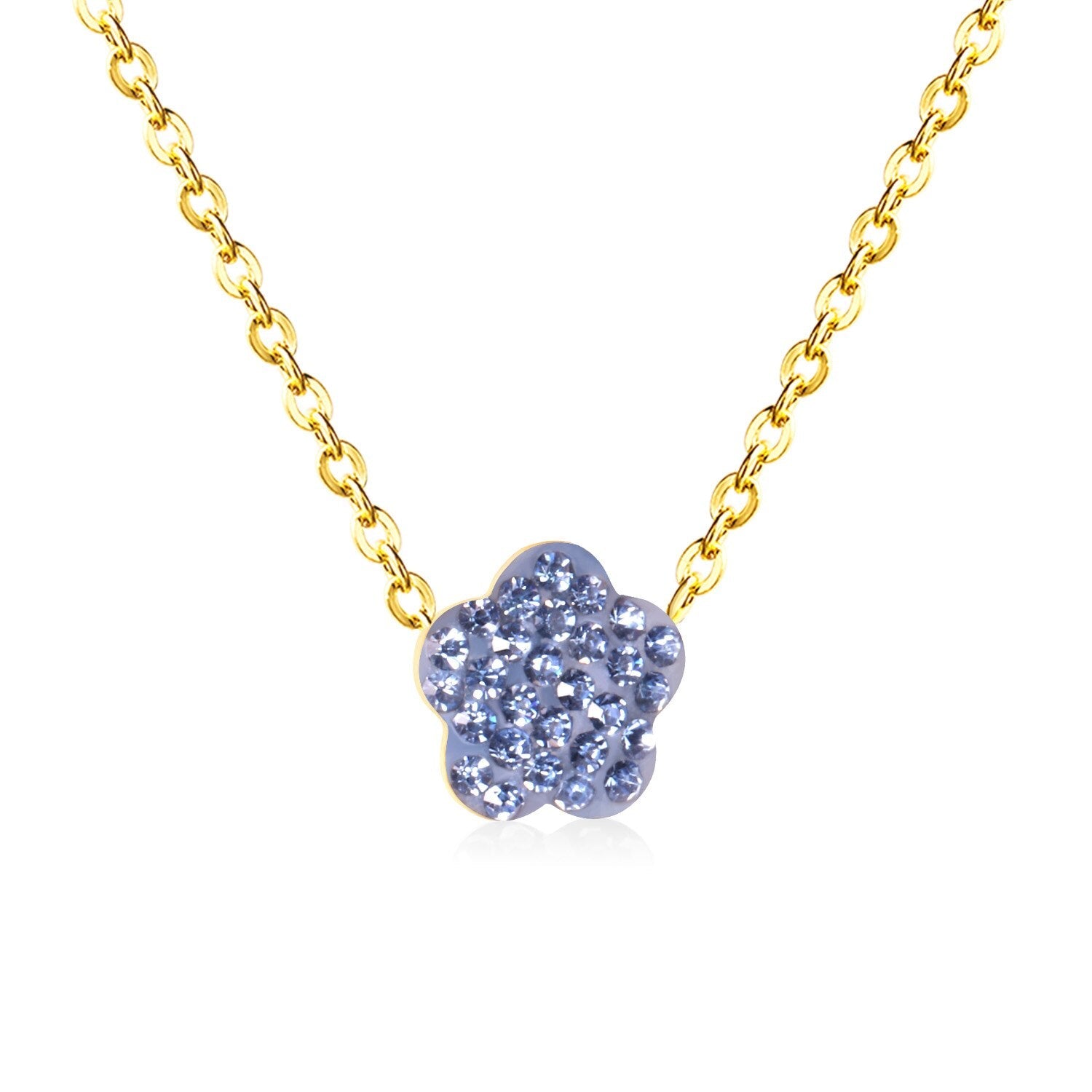 Bloemenklei hanger ketting