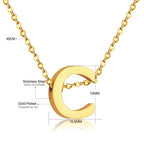 Layered gold necklaces – stainless steel initial choker with textured chain