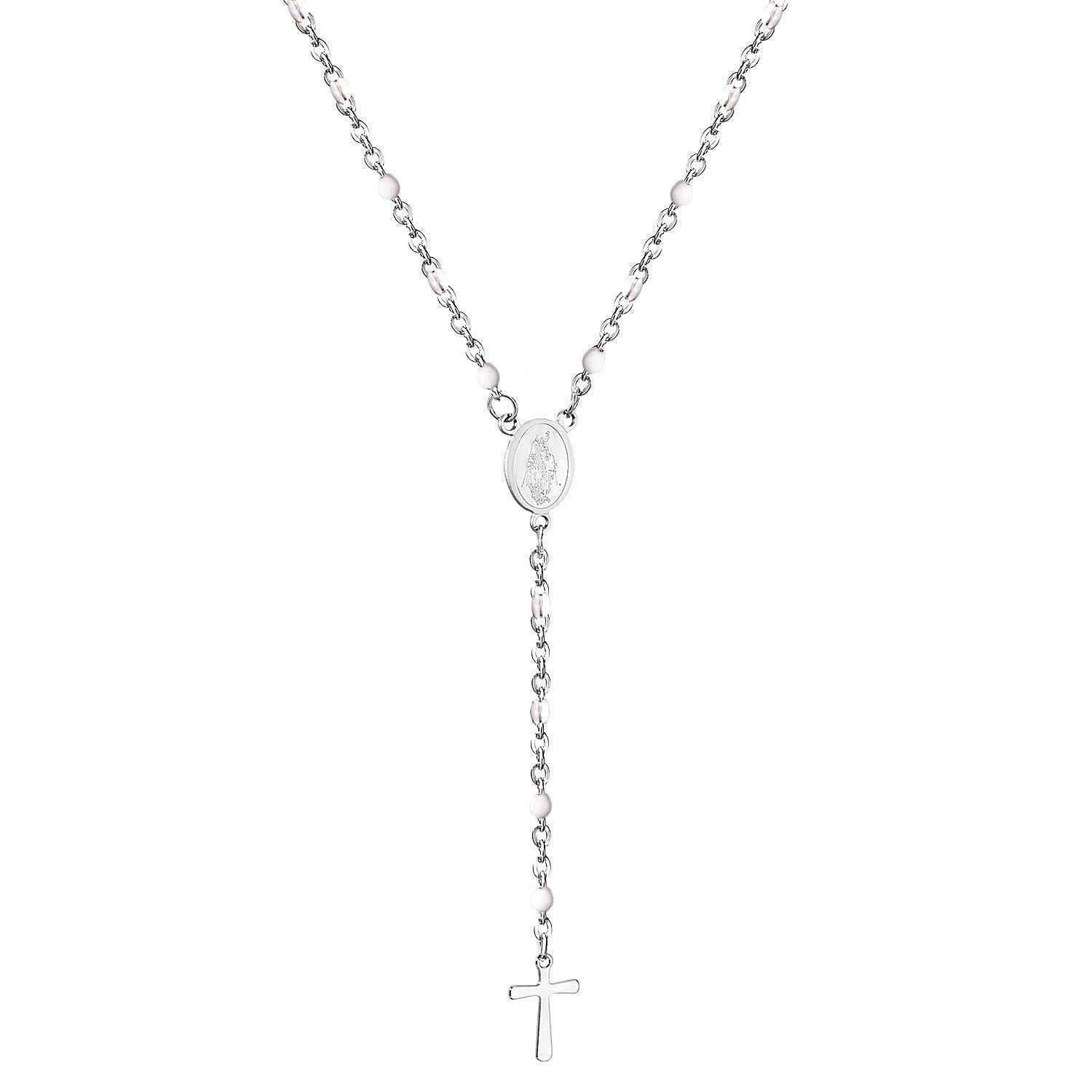 Lange scapulier rozenkrans kruis ketting