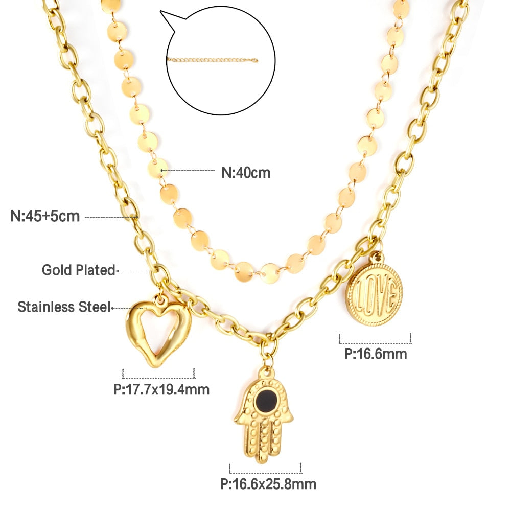 Gotische meerlaagse slangenkristal ketting 