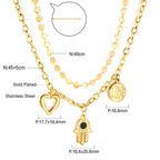 Gotische meerlaagse slangenkristal ketting 