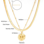 Gotische meerlaagse slangenkristal ketting 