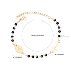 Verstelbare armband met kristallen kralen 