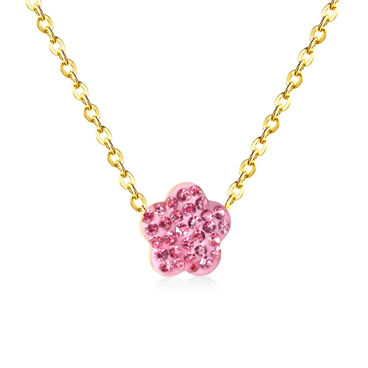 Bloemenklei hanger ketting