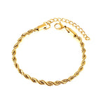 Twist Rolo Chain Bracelet – Boho Style
