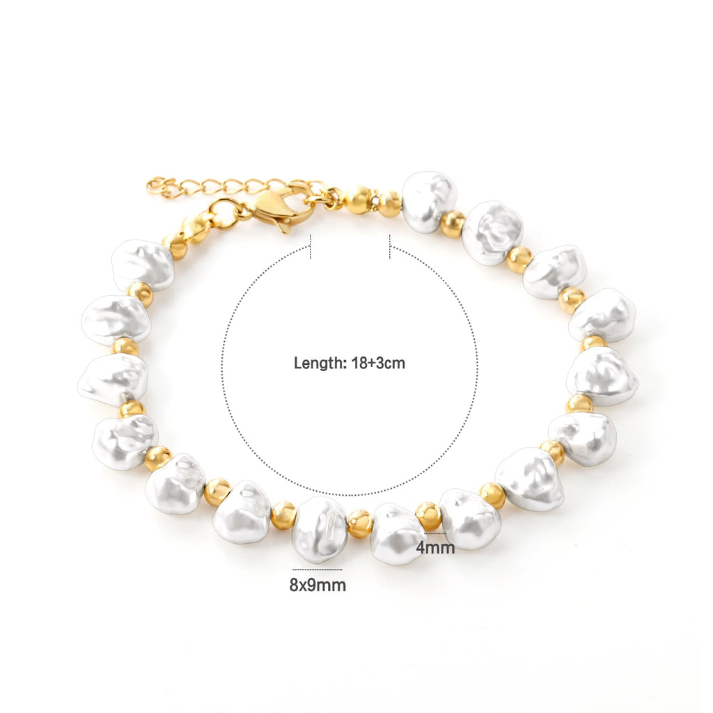 Bracelet de perles d'espacement Shell Alien