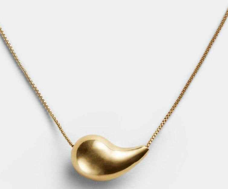 Waterdruppel ovale hanger ketting