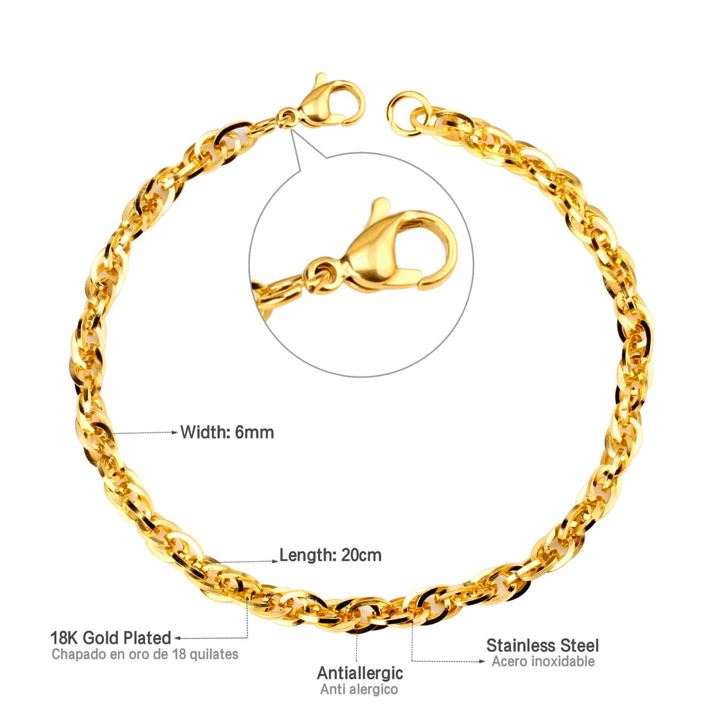 Soft Chain Gold Bracelet