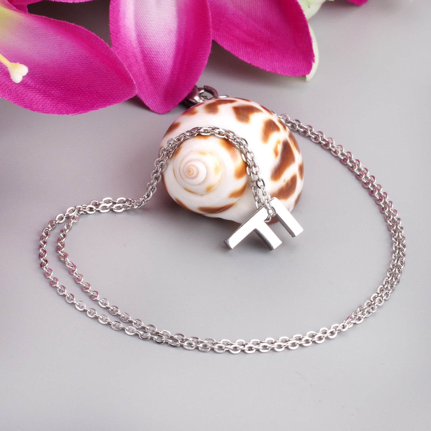 Alfabet initiaal hanger ketting