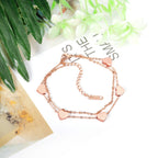 Multi-layer Heart Charm Bracelet