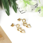Chain Pendant Punk Stud Earrings