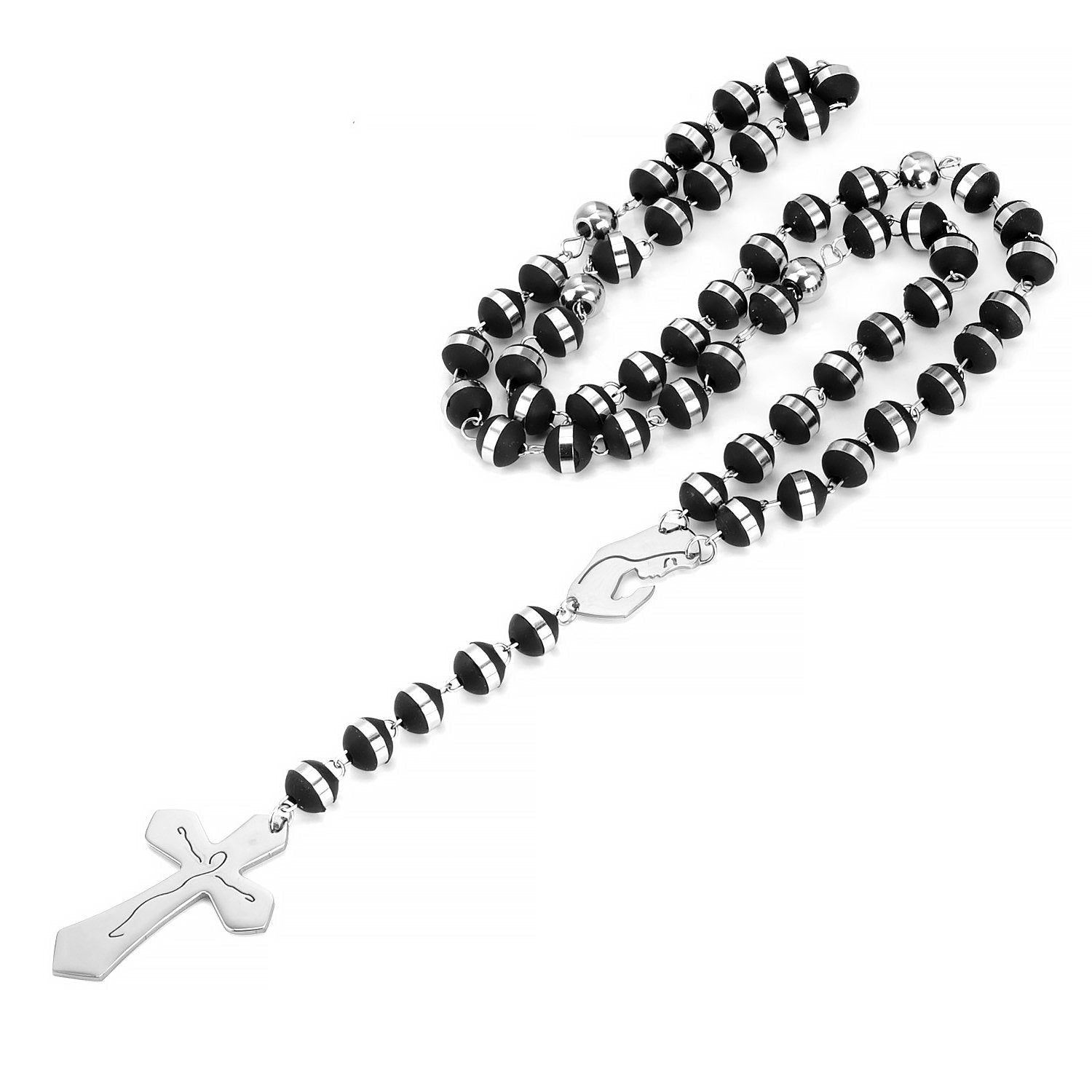 Lange scapulier rozenkrans kruis ketting