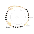 Verstelbare armband met kristallen kralen 