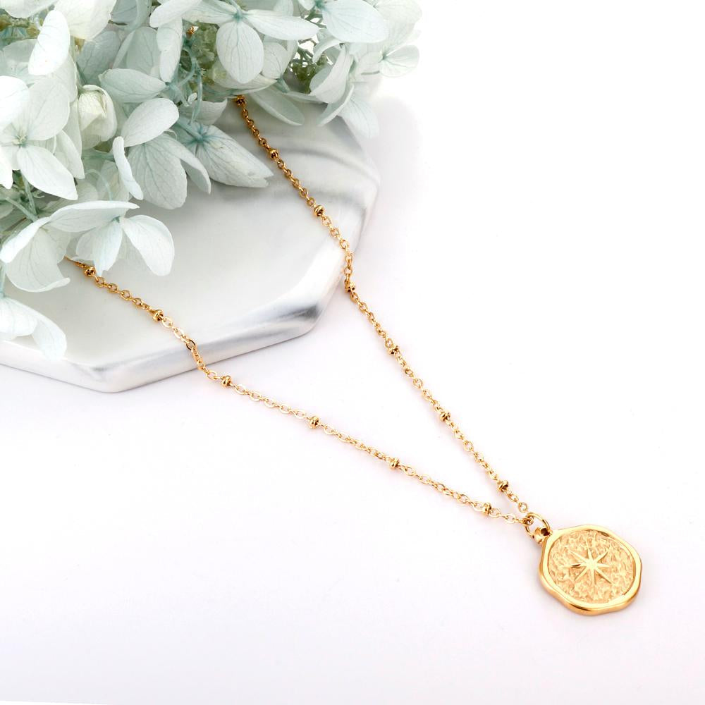 Ronde geluksster hanger ketting 