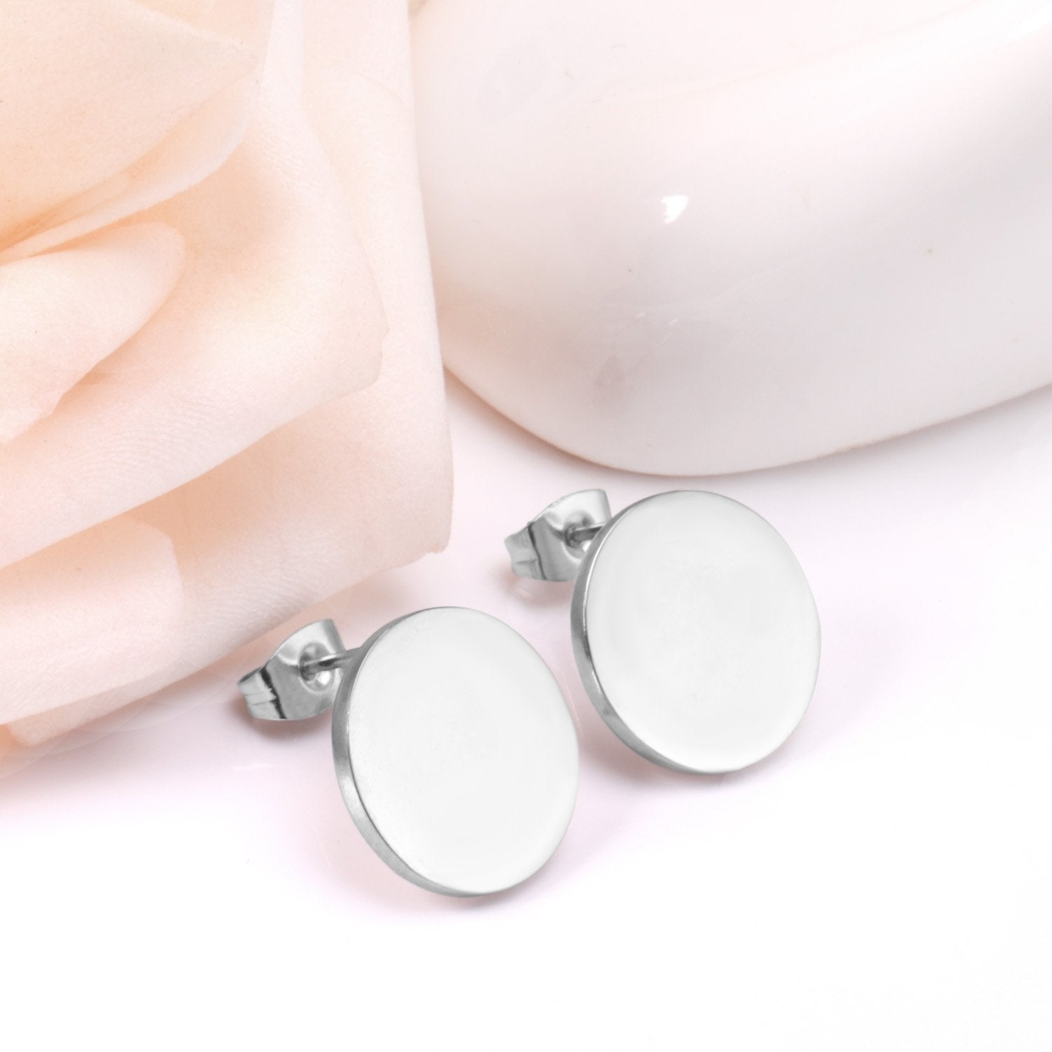 Eenvoudige ronde oorbellen 