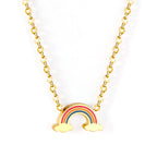 Rainbow Charm Pendant Necklace