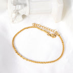 Gold Chain Bracelet with Extender
