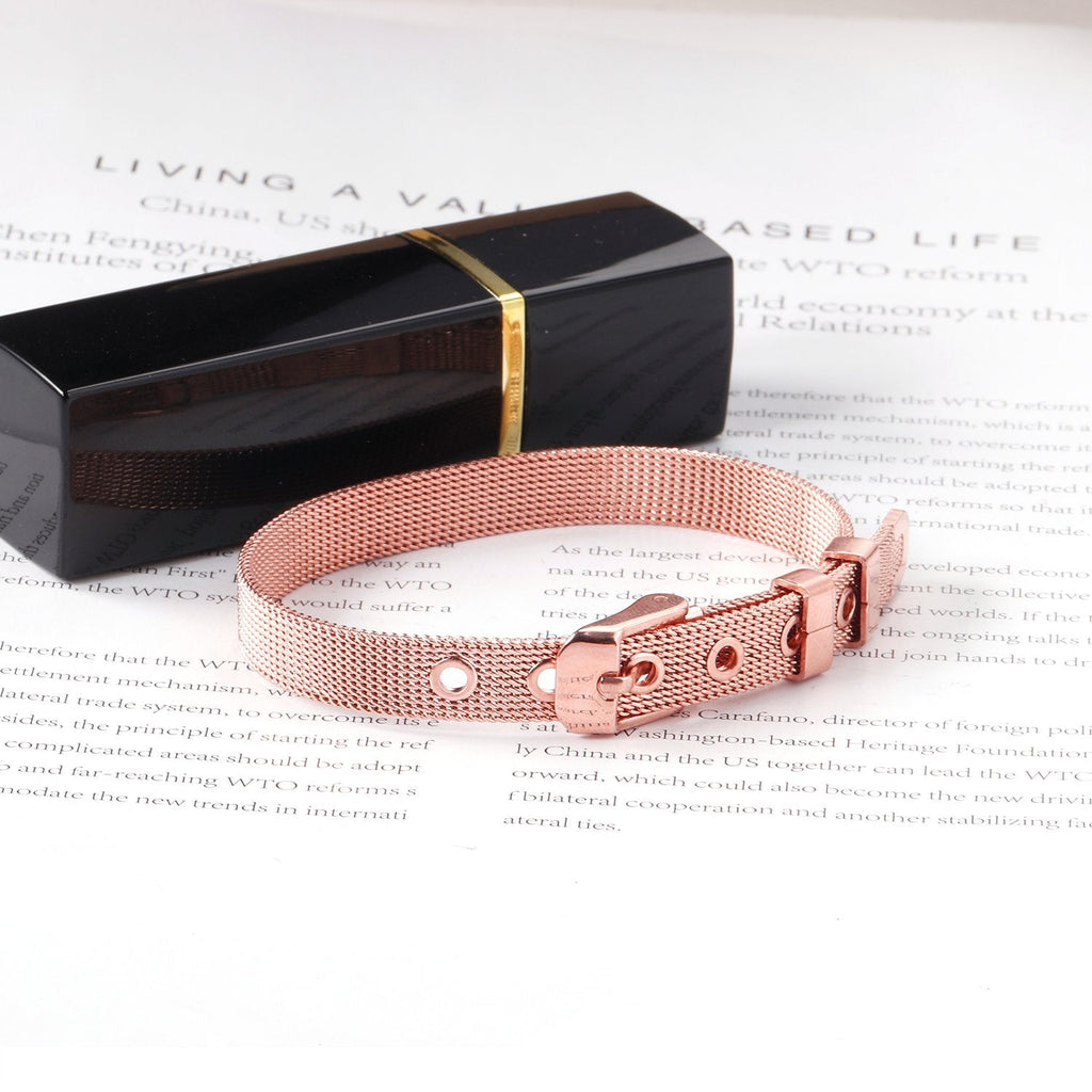 Gold Mesh Watch Belt Bracelet