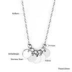 Gotische ronde pailletten hanger ketting 