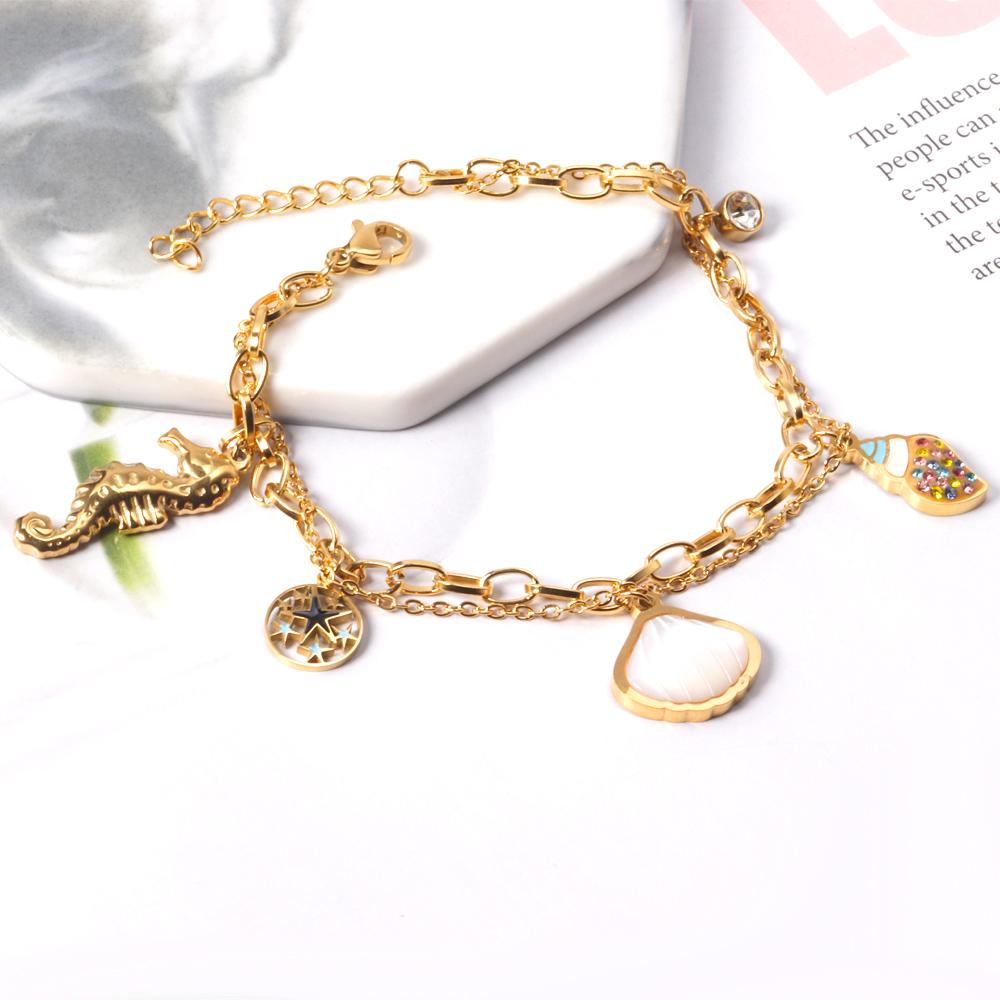 Schelp Oceaan Bedelarmband