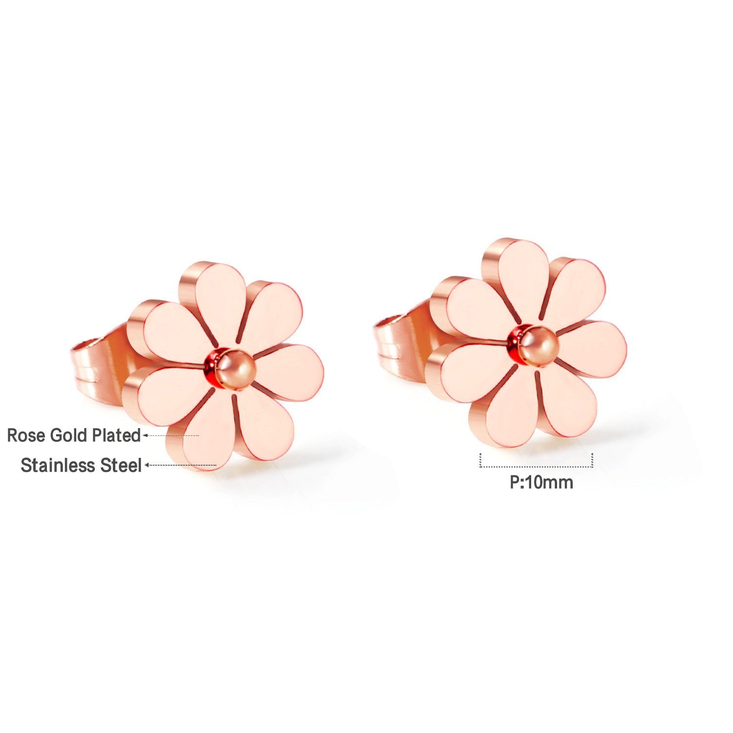 Schattige bloemvormige oorbellen 