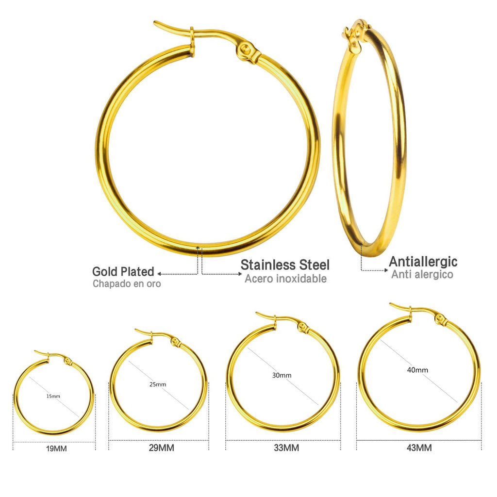 Classic Gold Hoop Earrings