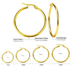 Classic Gold Hoop Earrings