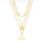 Schelpvisstaart &amp; Ster Meerlaagse Ketting