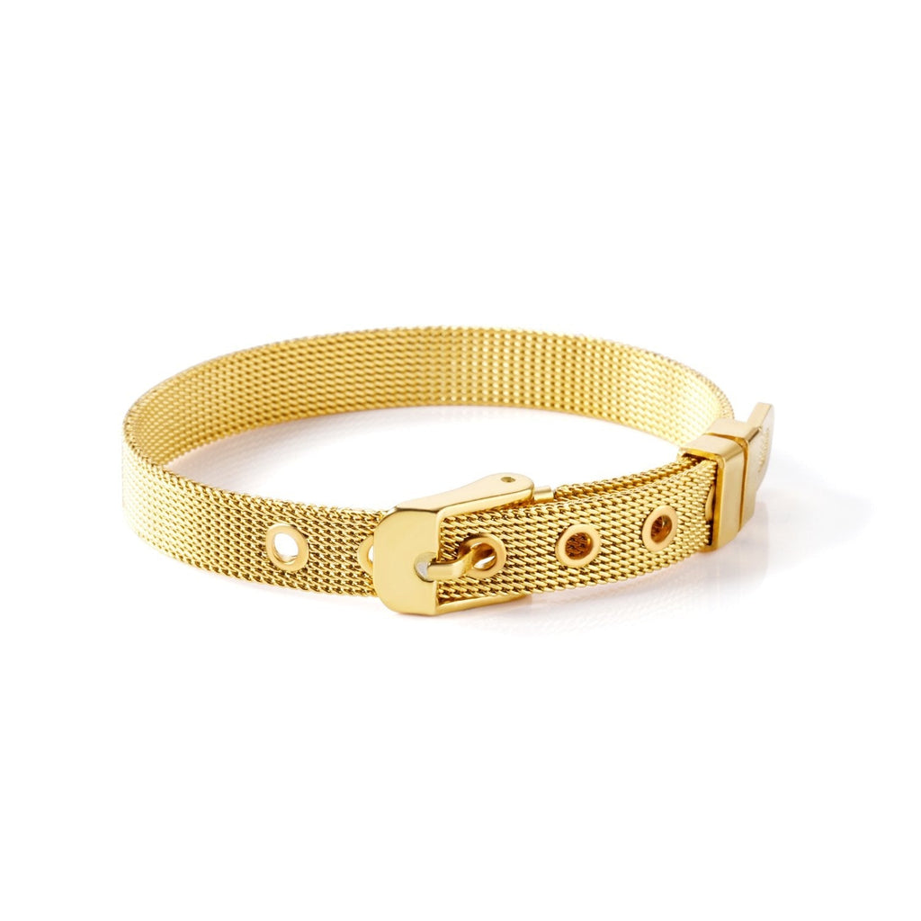 Gold Mesh Watch Belt Bracelet