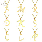 Initial A–Z Gold Chain Choker Necklace