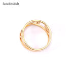 Elegante gouden koppelring 