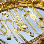 Gotische meerlaagse slangenkristal ketting 