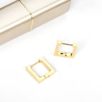 Gold Geometric Hoop Earrings