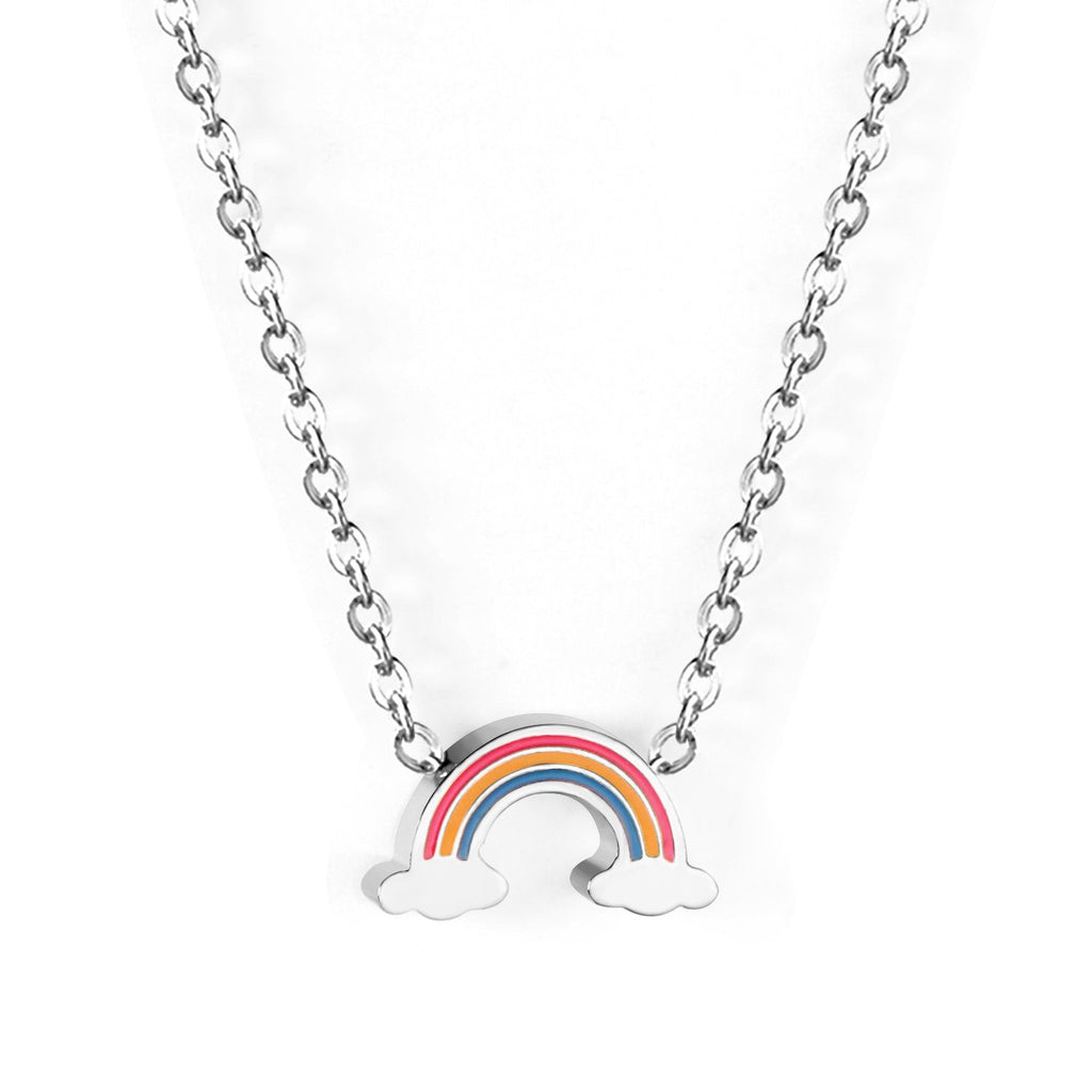 Rainbow Charm Pendant Necklace