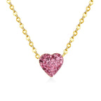 Clay Heart Pendant Necklace