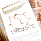 Moon Star Cubic Zirconia Pendant Bracelet