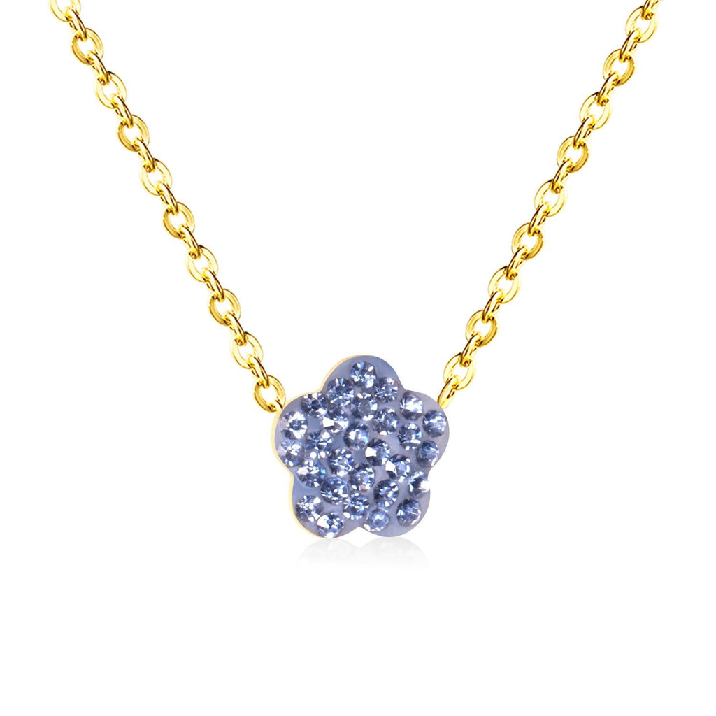 Bloemenklei hanger ketting